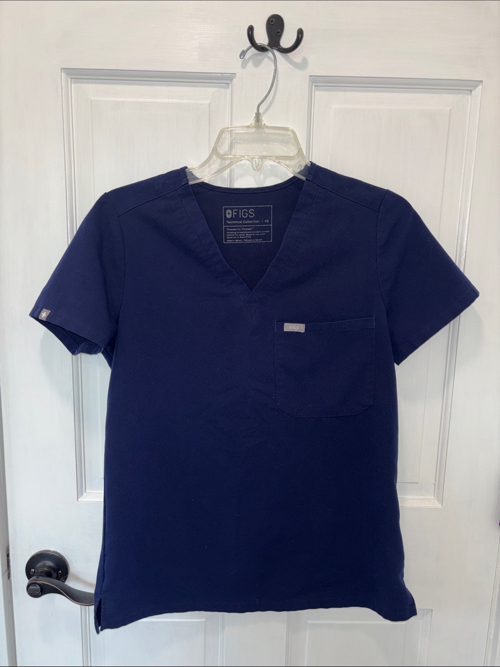 Figs Catarina Scrub Top - Navy
